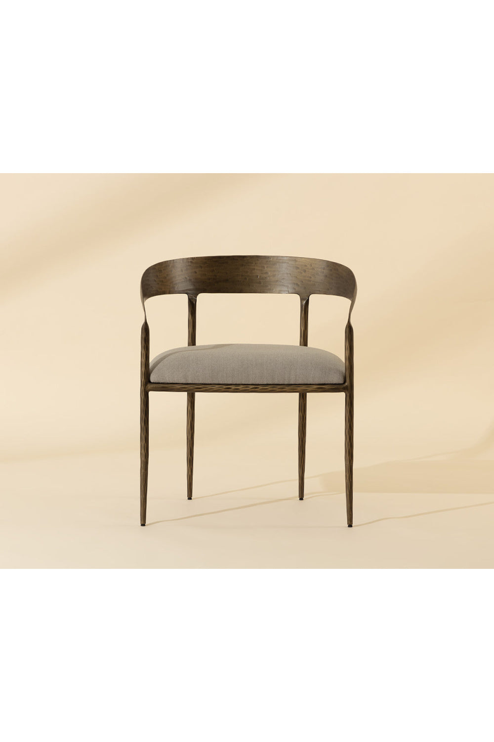 Modern European furniture - Taupe Gray Seat Dining Chair - www.oroa.com | Oroa.com