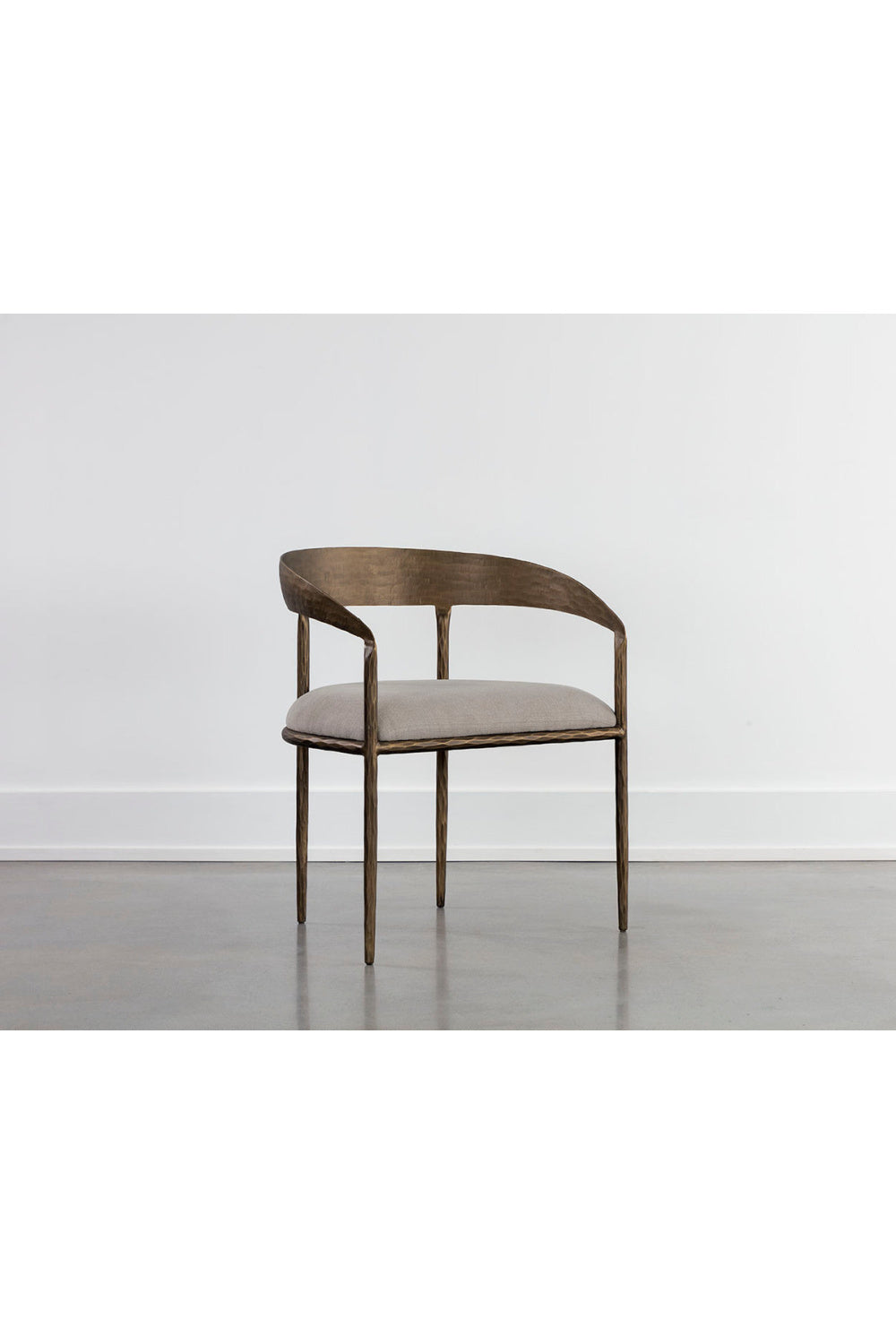 Modern European furniture - Taupe Gray Seat Dining Chair - www.oroa.com | Oroa.com