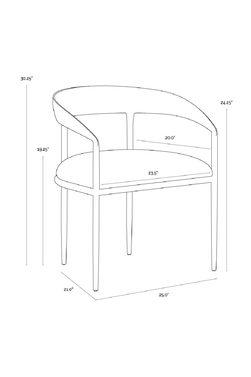 Modern European furniture - Antique Brass Framed Dining Chair - www.oroa.com | Oroa.com