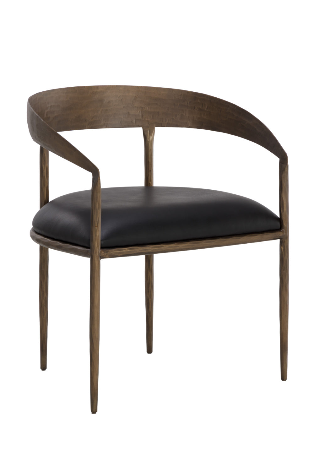 Modern European furniture - Antique Brass Framed Dining Chair - www.oroa.com | Oroa.com