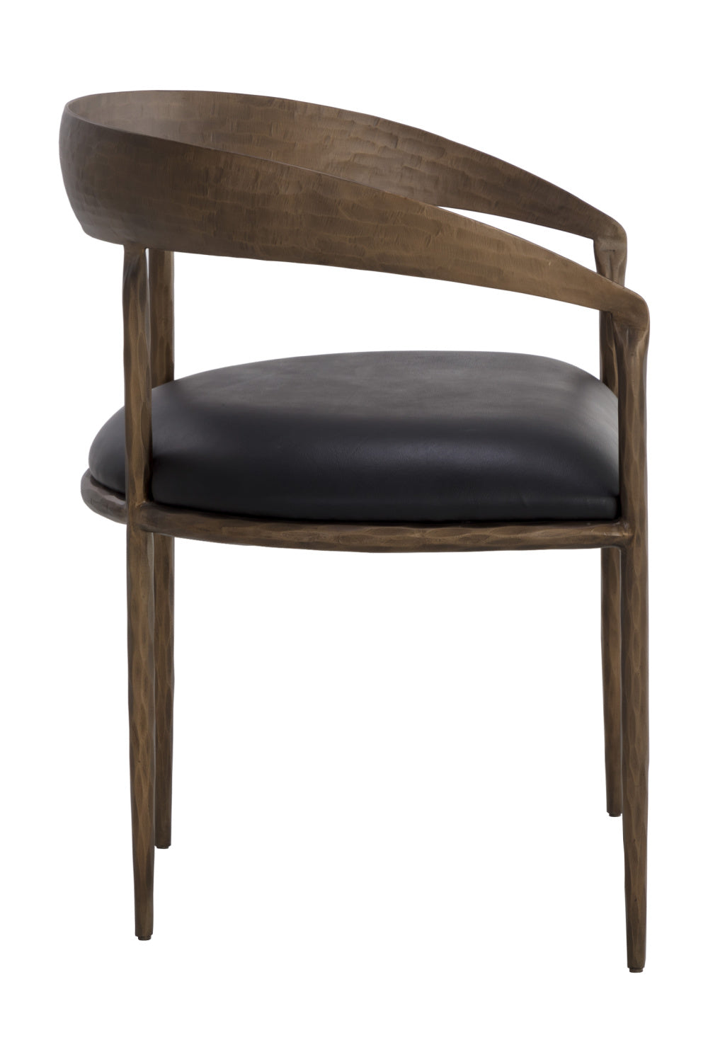 Modern European furniture - Antique Brass Framed Dining Chair - www.oroa.com | Oroa.com