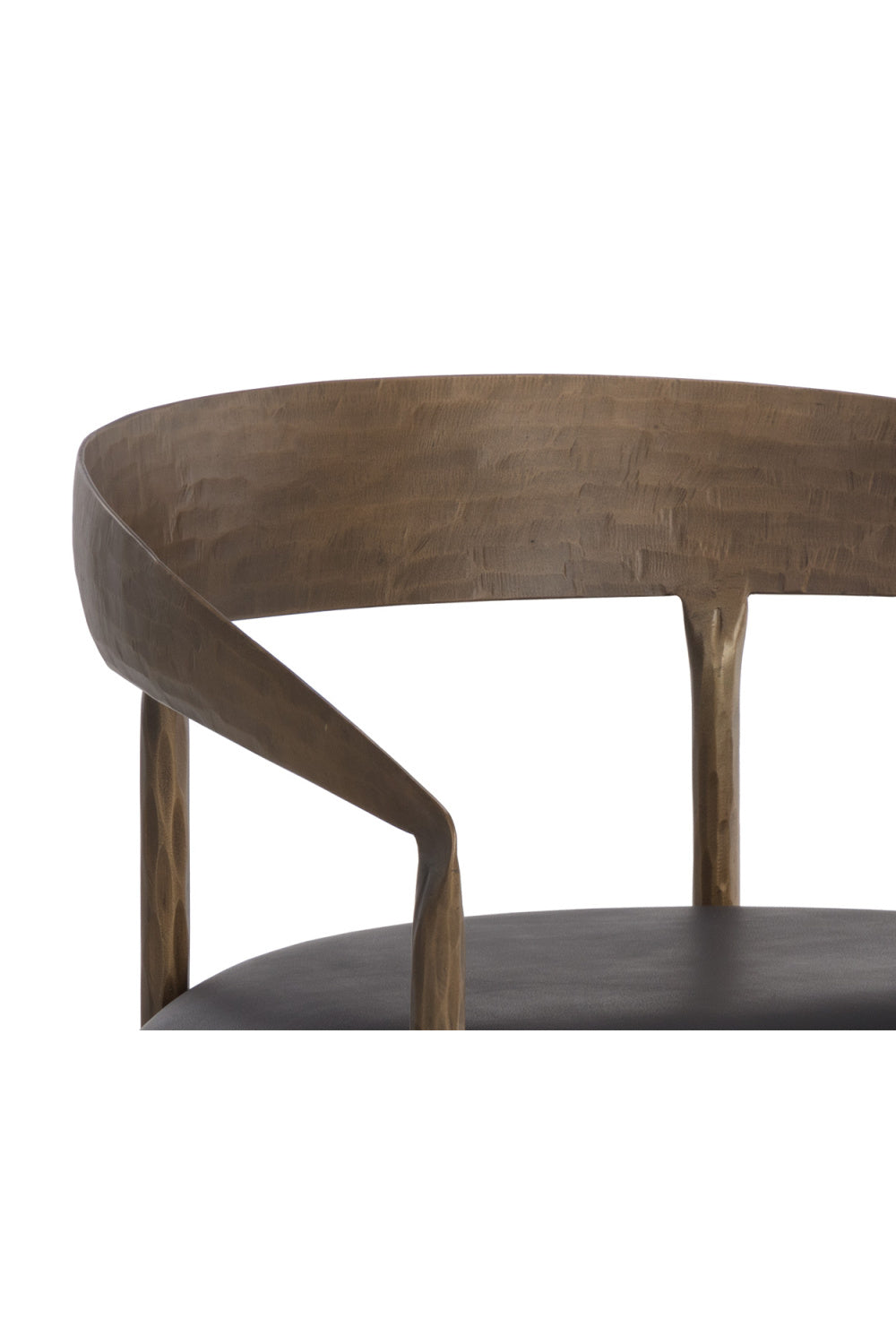 Modern European furniture - Antique Brass Framed Dining Chair - www.oroa.com | Oroa.com