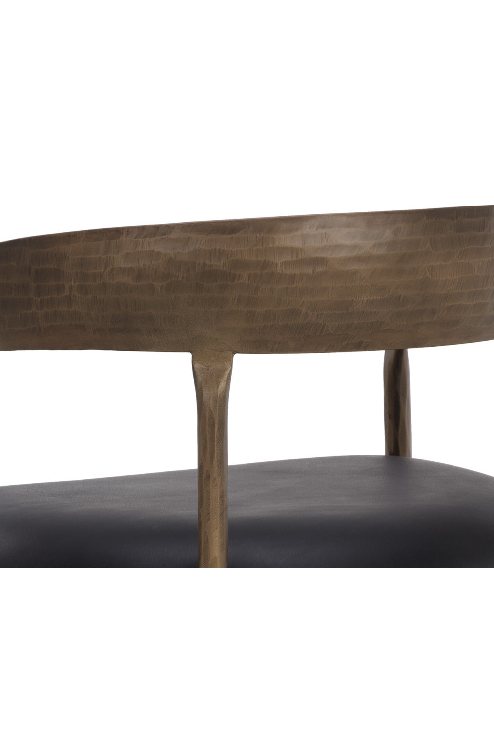 Modern European furniture - Antique Brass Framed Dining Chair - www.oroa.com | Oroa.com
