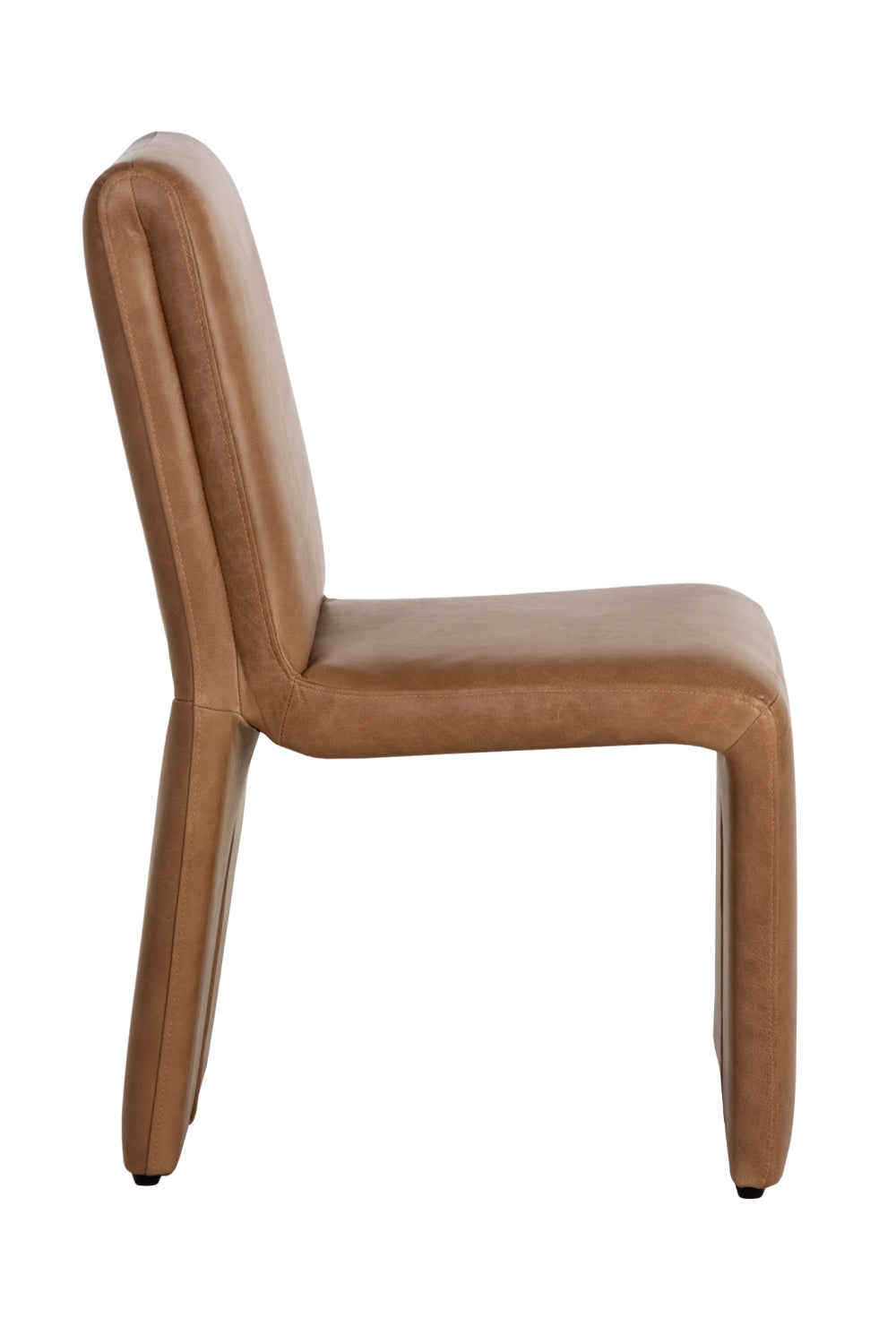 Modern European furniture - Brown Leather Dining Chair - www.oroa.com | Oroa.com