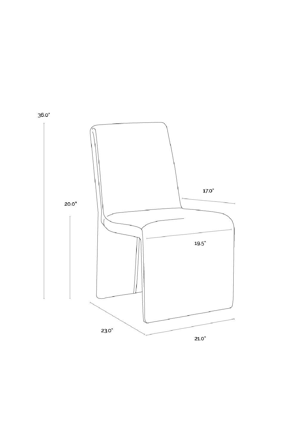 Modern European furniture - Brown Leather Dining Chair - www.oroa.com | Oroa.com
