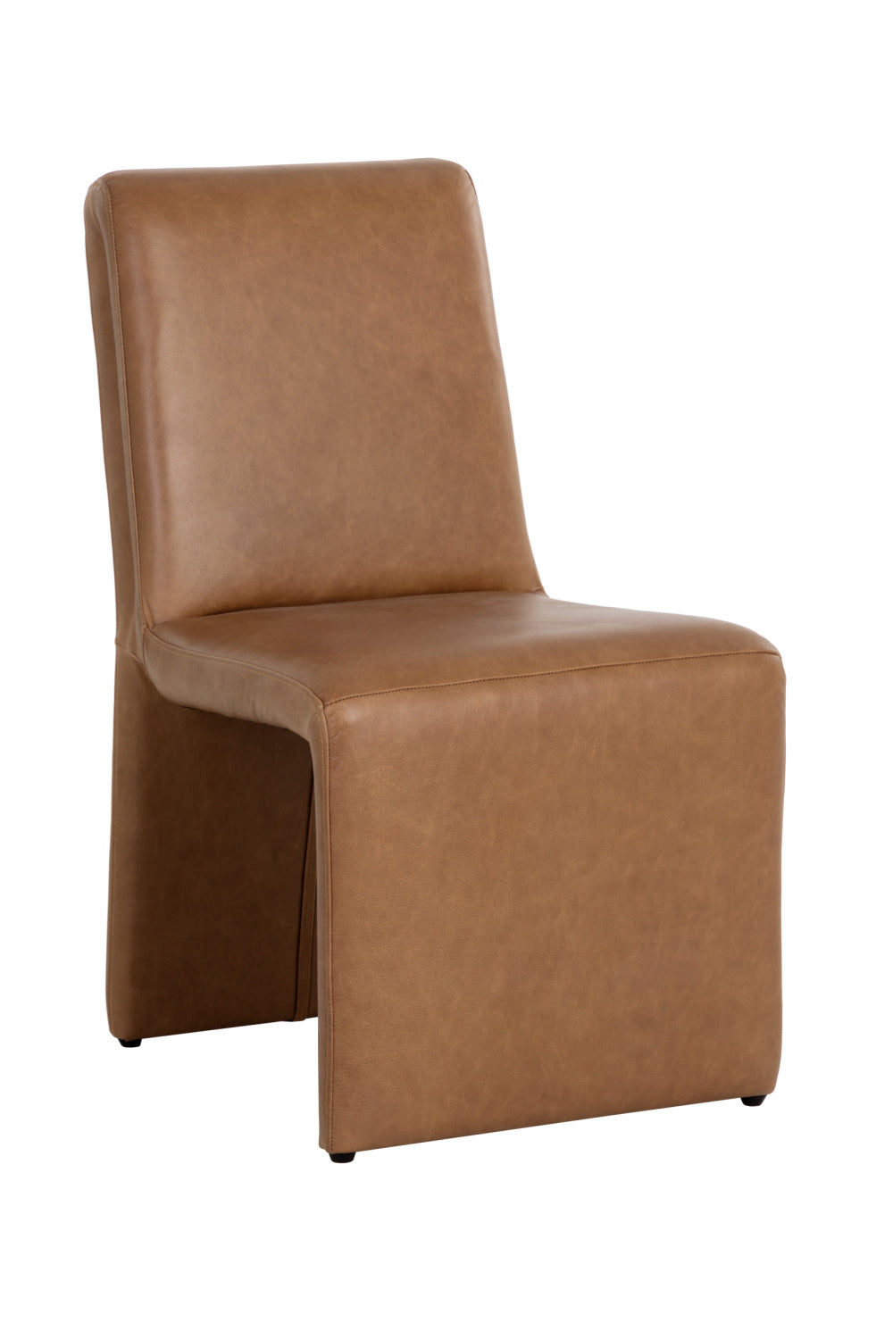 Modern European furniture - Brown Leather Dining Chair - www.oroa.com | Oroa.com