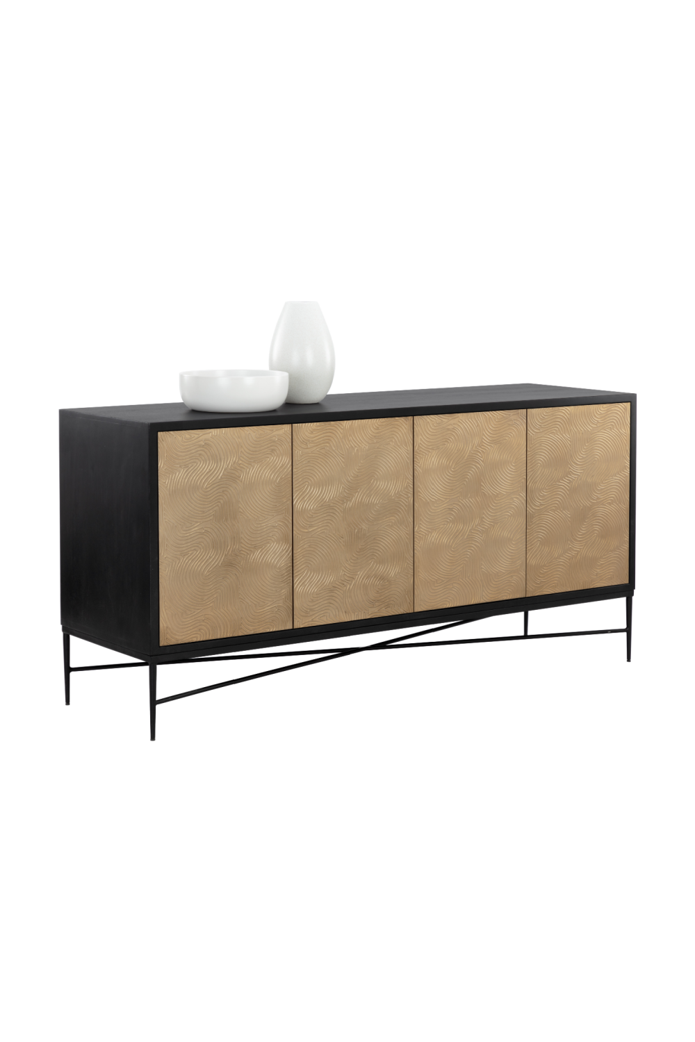 Modern European furniture - Gold 4-Door Sideboard - www.oroa.com | Oroa.com