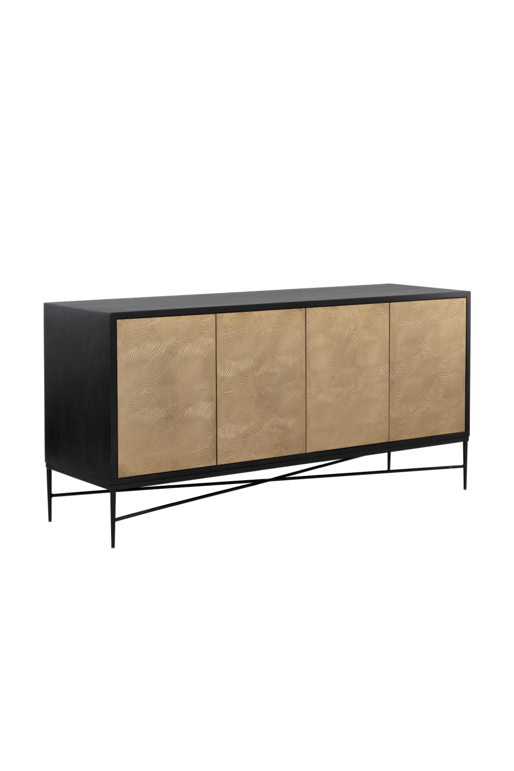 Modern European furniture - Gold 4-Door Sideboard - www.oroa.com | Oroa.com