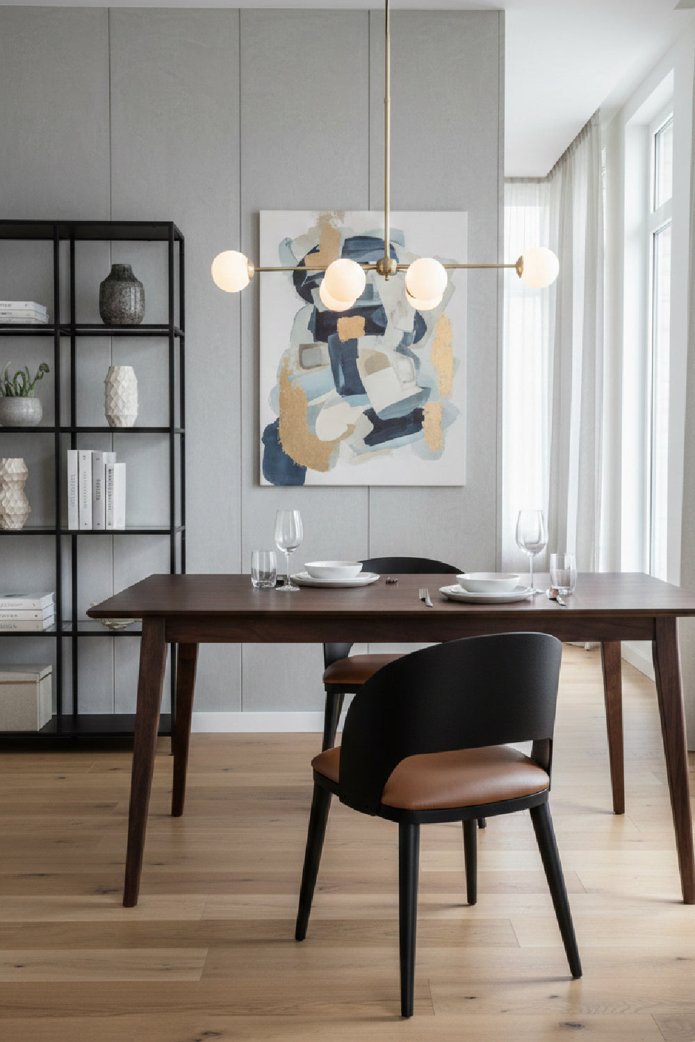 Modern European furniture - Leather Seat Dining Chair - www.oroa.com | Oroa.com