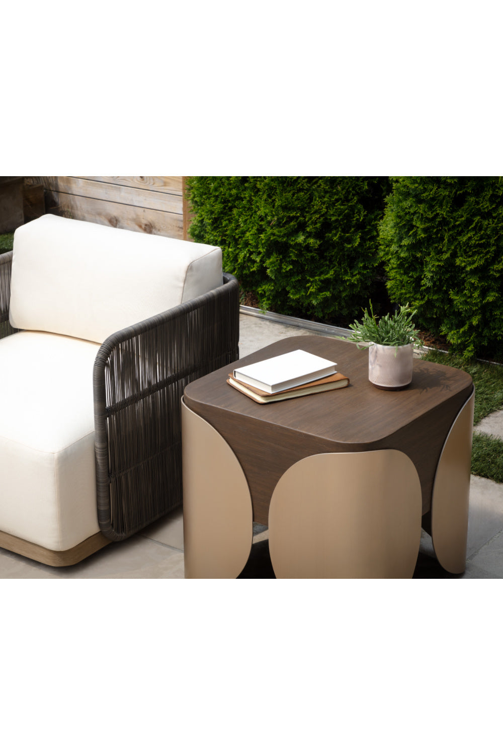 Modern European furniture - Gray Polyrod Indoor/Outdoor Swivel Chair - www.oroa.com | Oroa.com