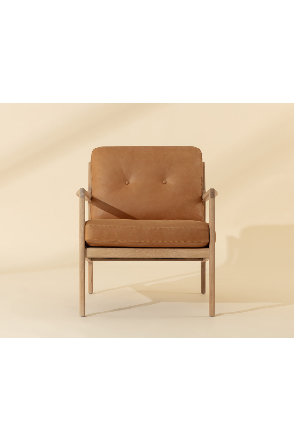 Modern European furniture - Button-Tufted Leather Lounge Chair - www.oroa.com | Oroa.com