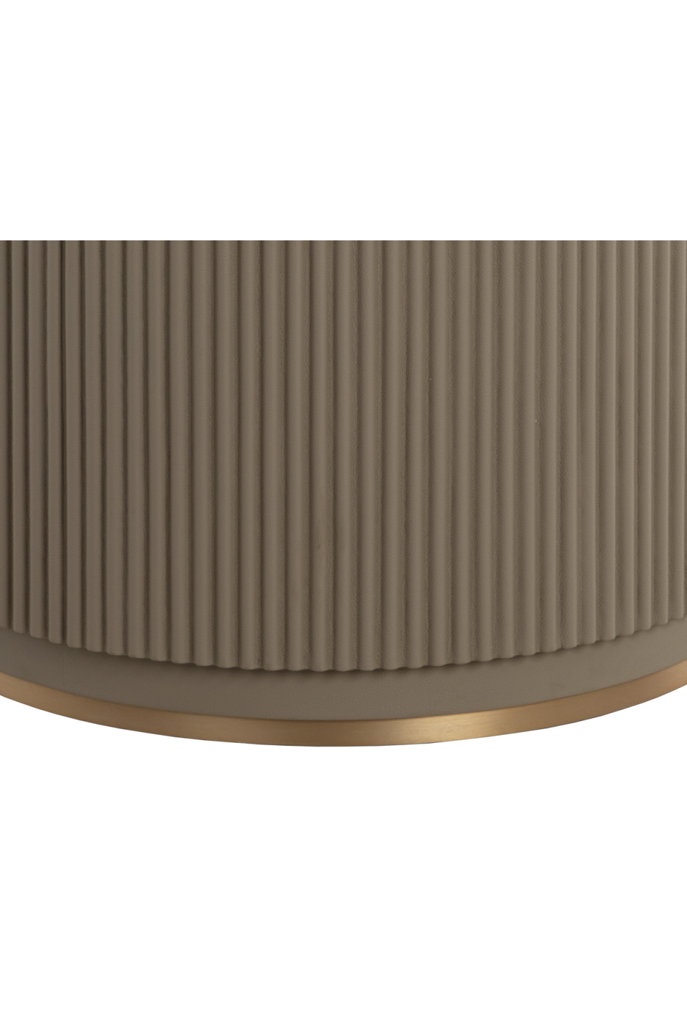 Modern European furniture - Taupe Leather Look Dining Table - www.oroa.com | Oroa.com
