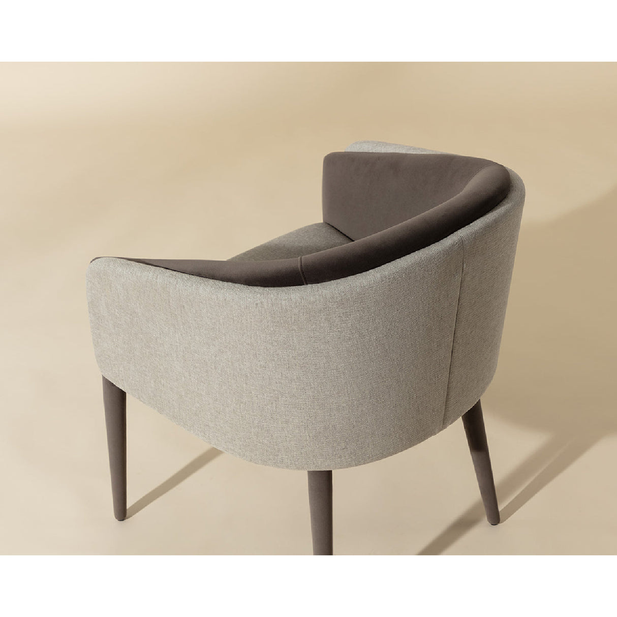 Modern European furniture - Gray Barrel-Back Dining Chair - www.oroa.com | Oroa.com