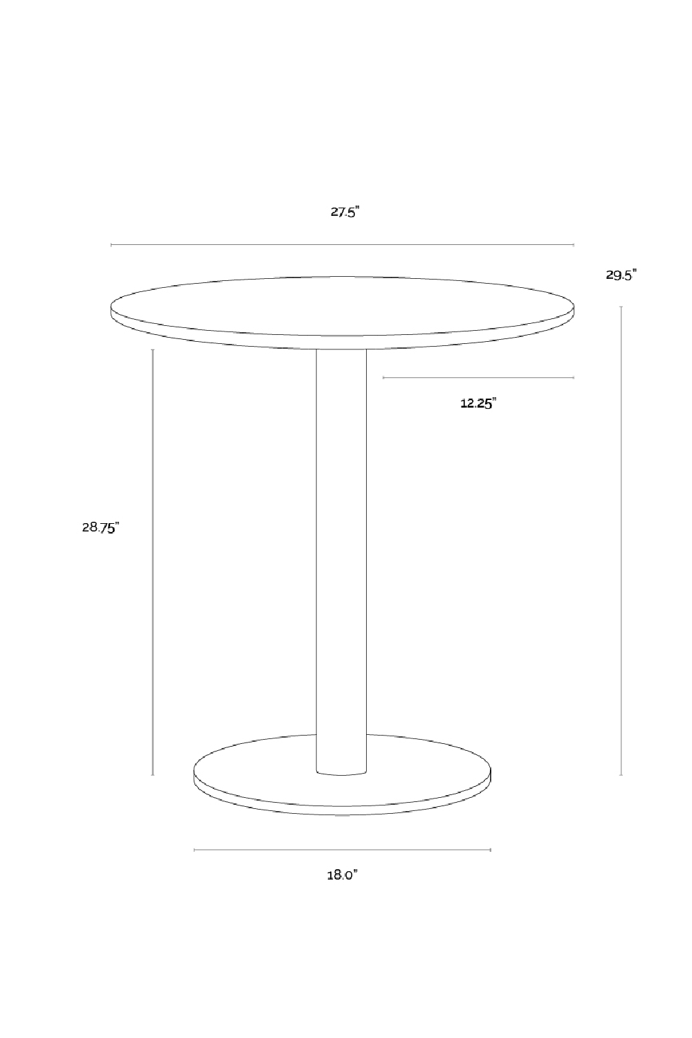 Modern European furniture - Round White Marble Bistro Table - www.oroa.com | Oroa.com