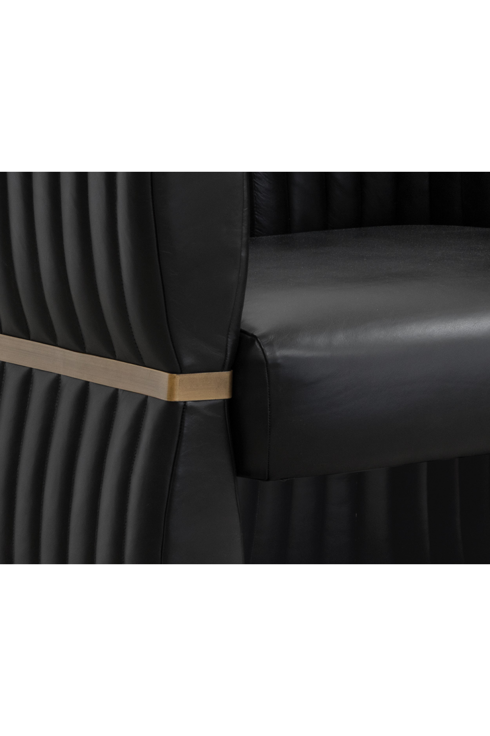 Modern European furniture - Leather Channeled Lounge Chair - www.oroa.com | Oroa.com