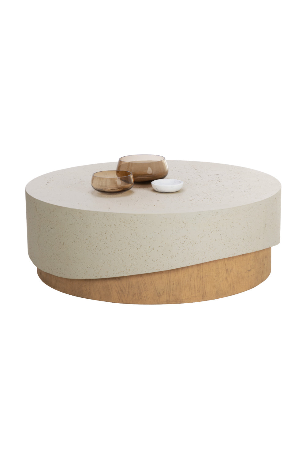 Modern European furniture - Cream Concrete Indoor/Outdoor Coffee Table - www.oroa.com | Oroa.com