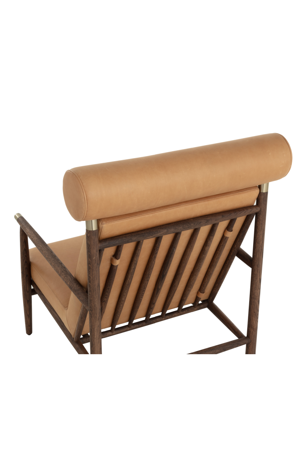 Modern European furniture - Oak Framed Leather Lounge Chair - www.oroa.com | Oroa.com
