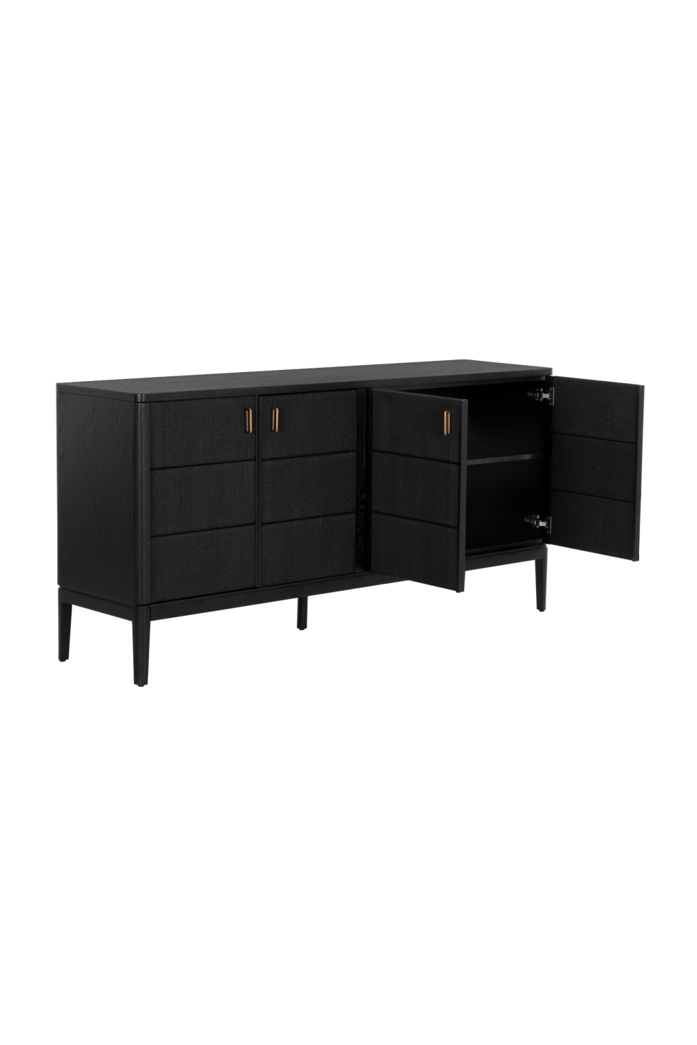 Modern European furniture - 4-Door Black Sideboard - www.oroa.com | Oroa.com