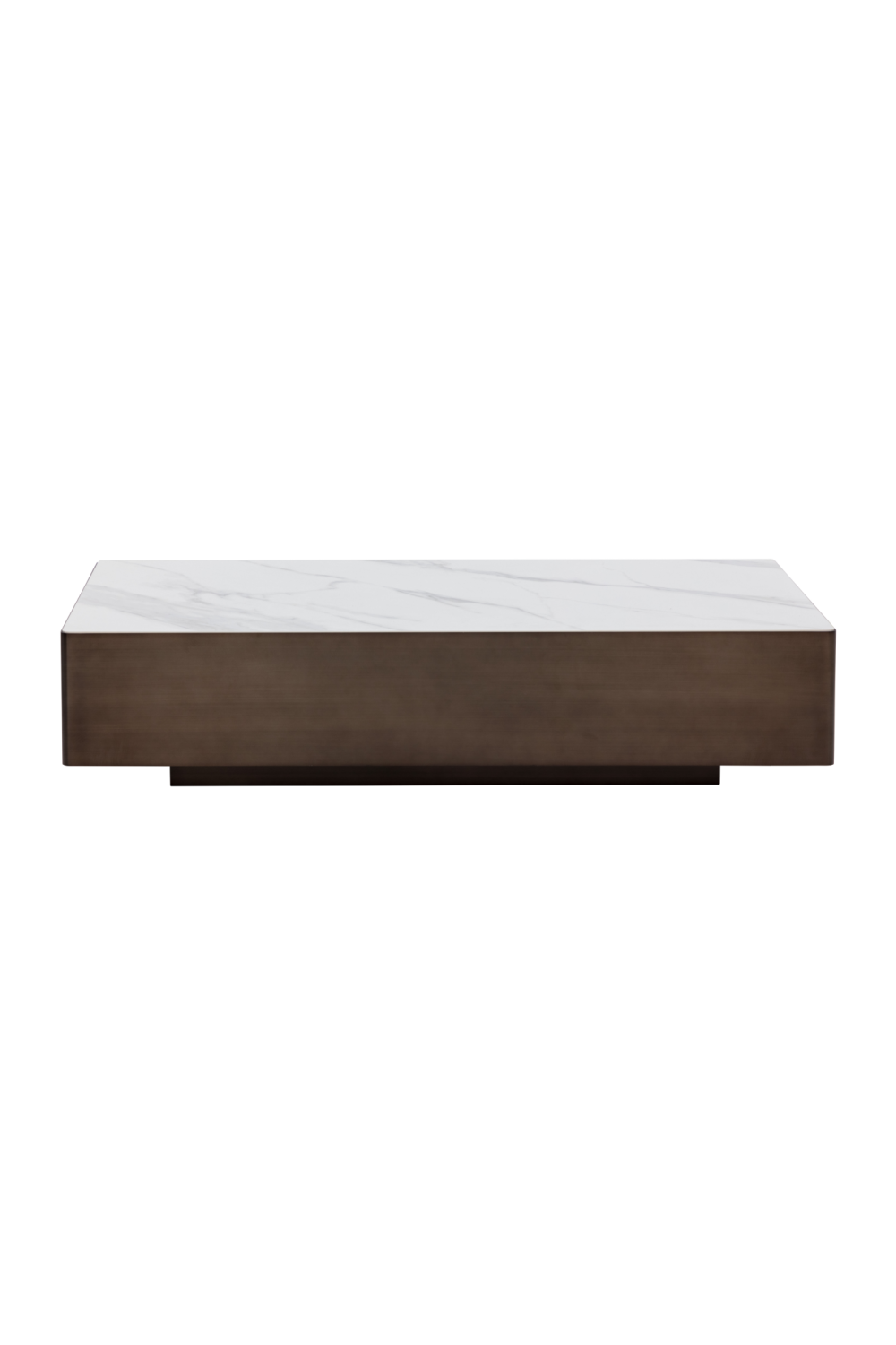 Modern European furniture - Bronze Framed Ceramic Coffee Table - www.oroa.com | Oroa.com