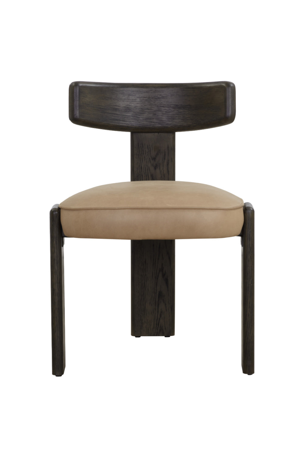 Modern European furniture - Oak Leather Dining Chairs (2) - www.oroa.com | Oroa.com