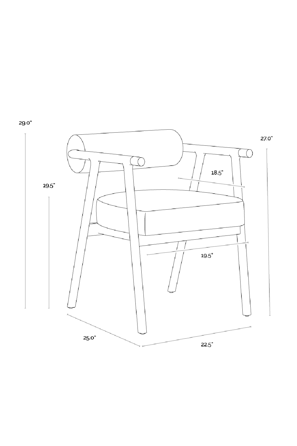 Modern European furniture - White Boucle Dining Armchair - www.oroa.com | Oroa.com