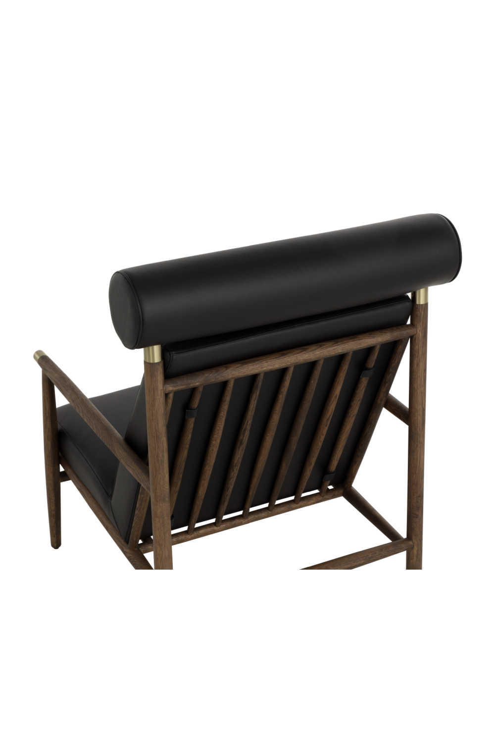 Modern European furniture - Oak Framed Leather Lounge Chair - www.oroa.com | Oroa.com