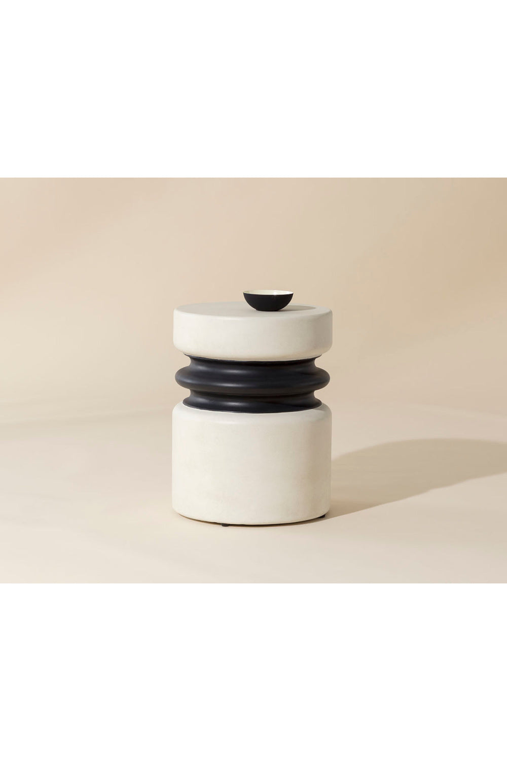 Modern European furniture - White Indoor/Outdoor End Table - www.oroa.com | Oroa.com