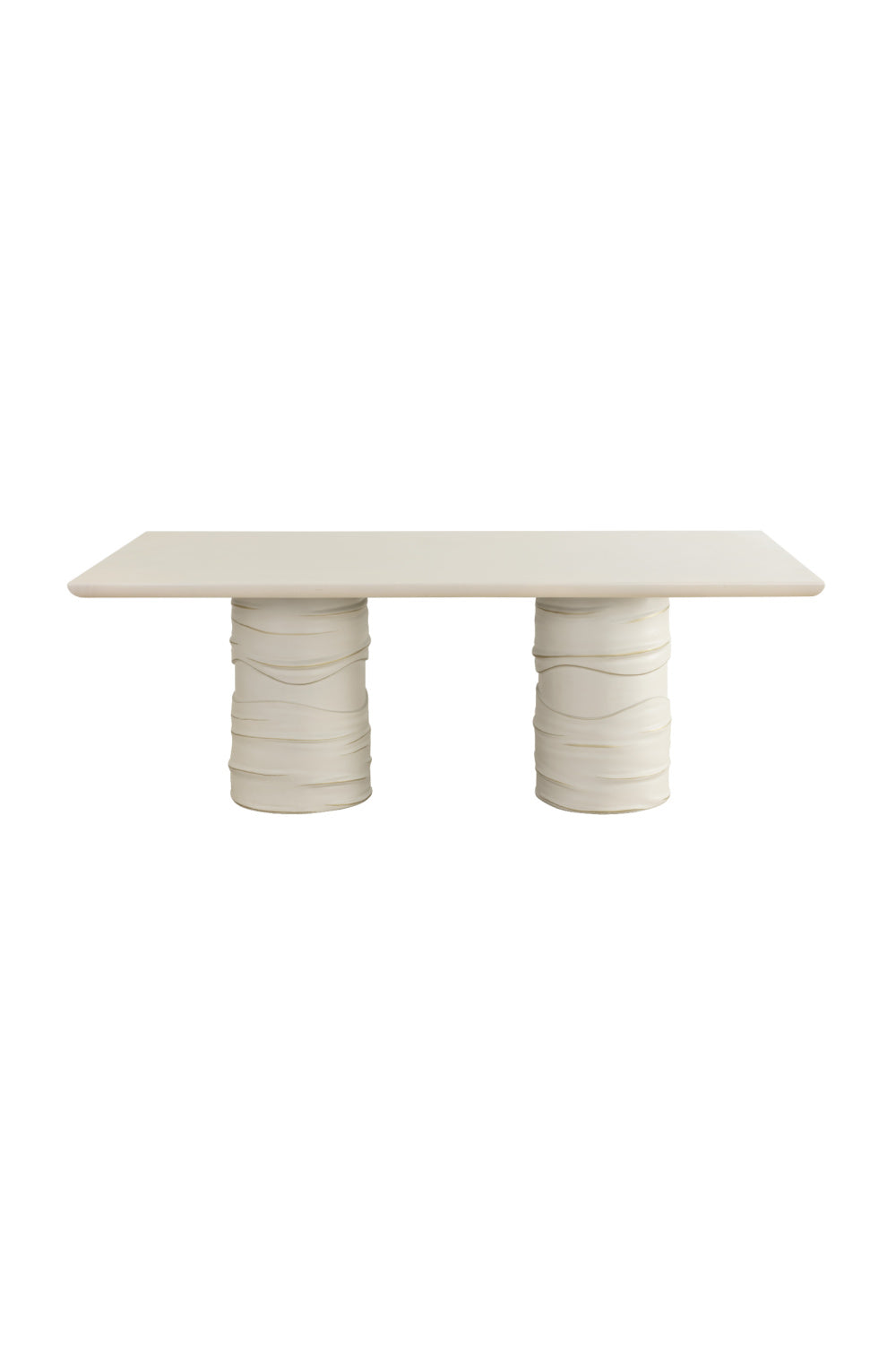 Modern European furniture - Cream Rectangular Indoor/Outdoor Dining Table - www.oroa.com | Oroa.com