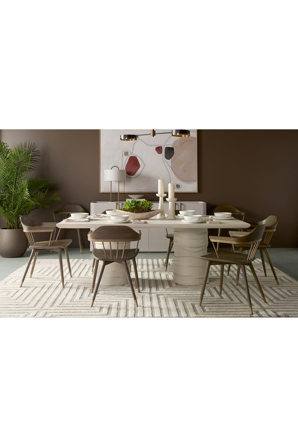 Modern European furniture - Cream Rectangular Indoor/Outdoor Dining Table - www.oroa.com | Oroa.com
