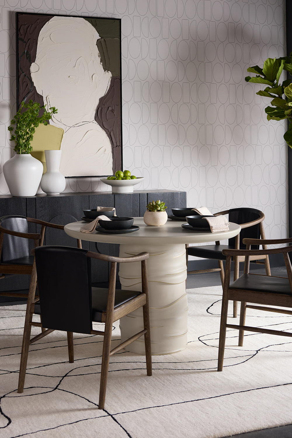 Modern European furniture - Cream Round Indoor/Outdoor Dining Table - www.oroa.com | Oroa.com