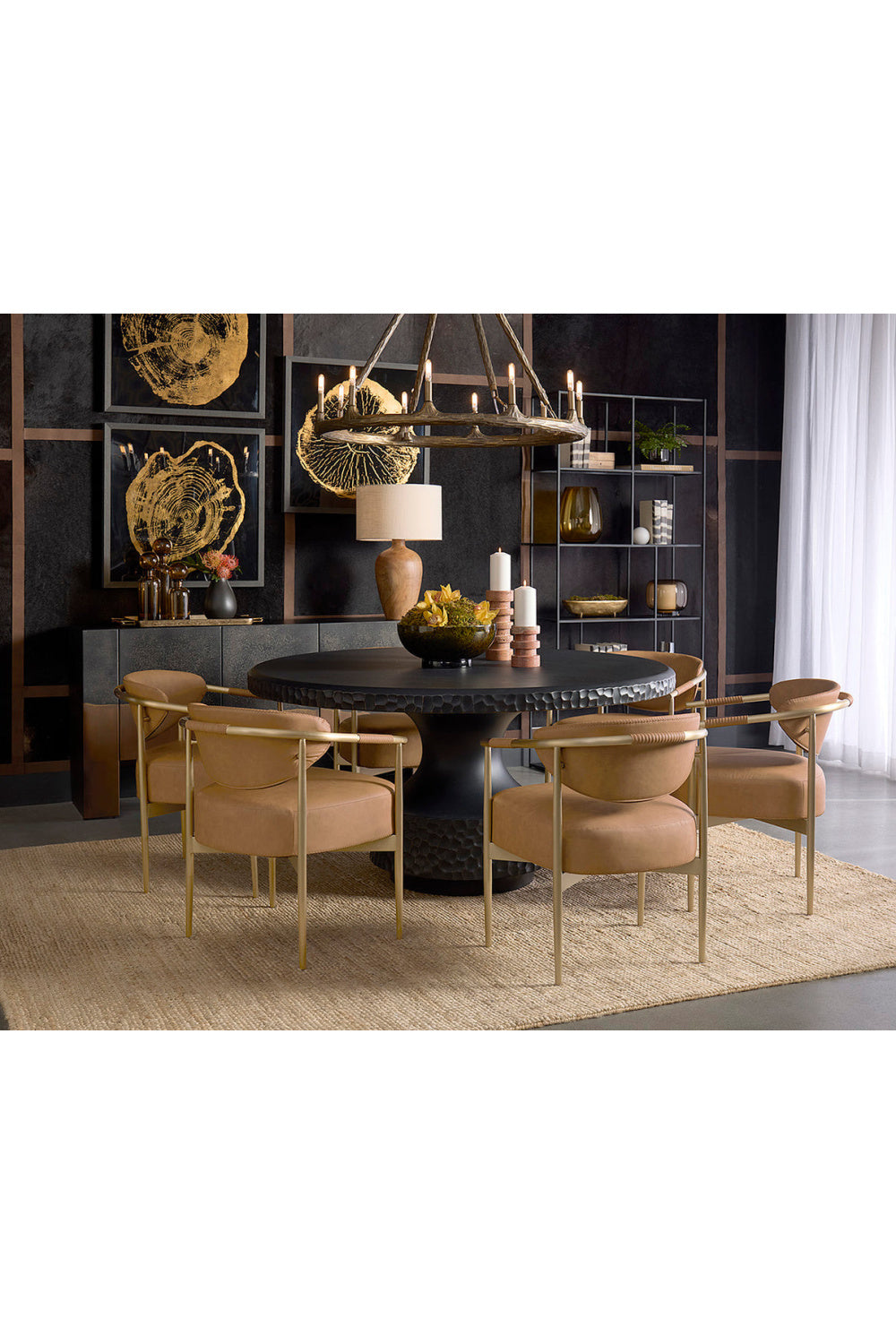 Modern European furniture - Black Concrete Indoor/Outdoor Dining Table - www.oroa.com | Oroa.com