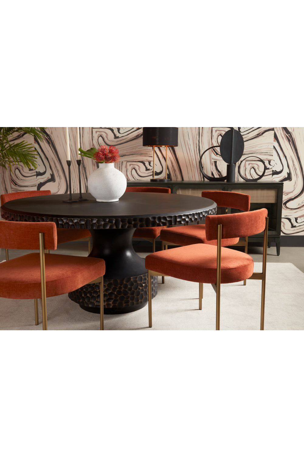 Modern European furniture - Black Concrete Indoor/Outdoor Dining Table - www.oroa.com | Oroa.com