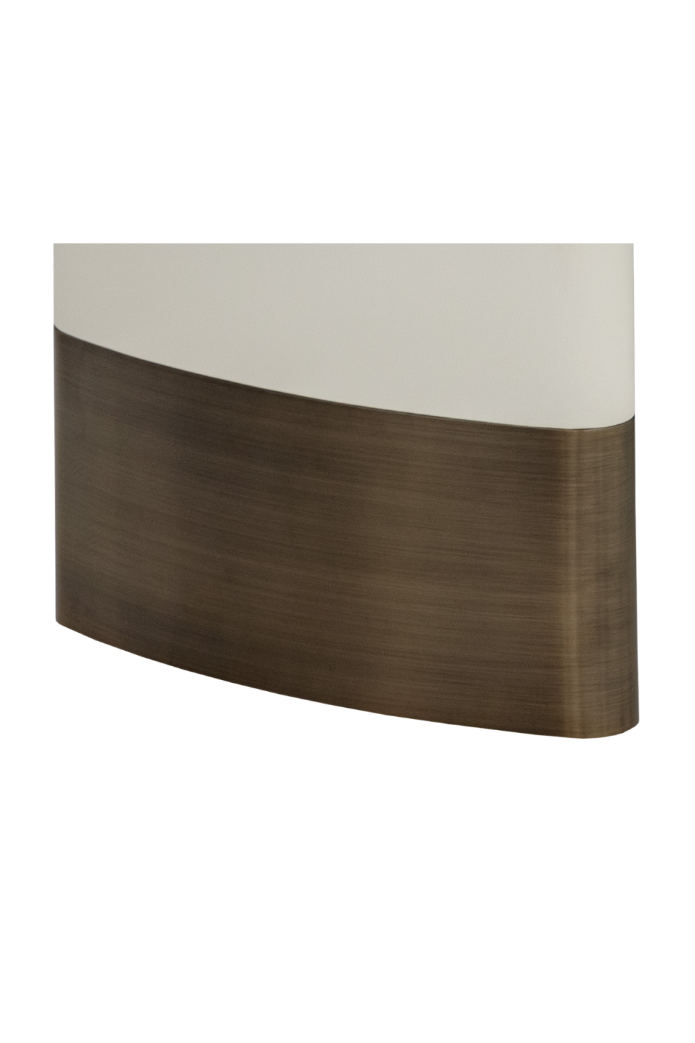 Cream Leather Look Dining Table | Oroa.com