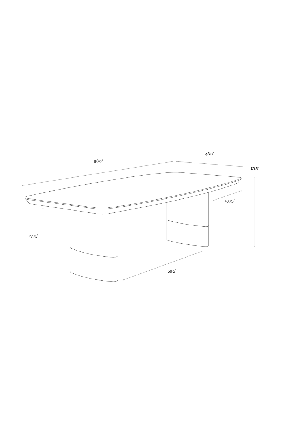 Cream Leather Look Dining Table | Oroa.com