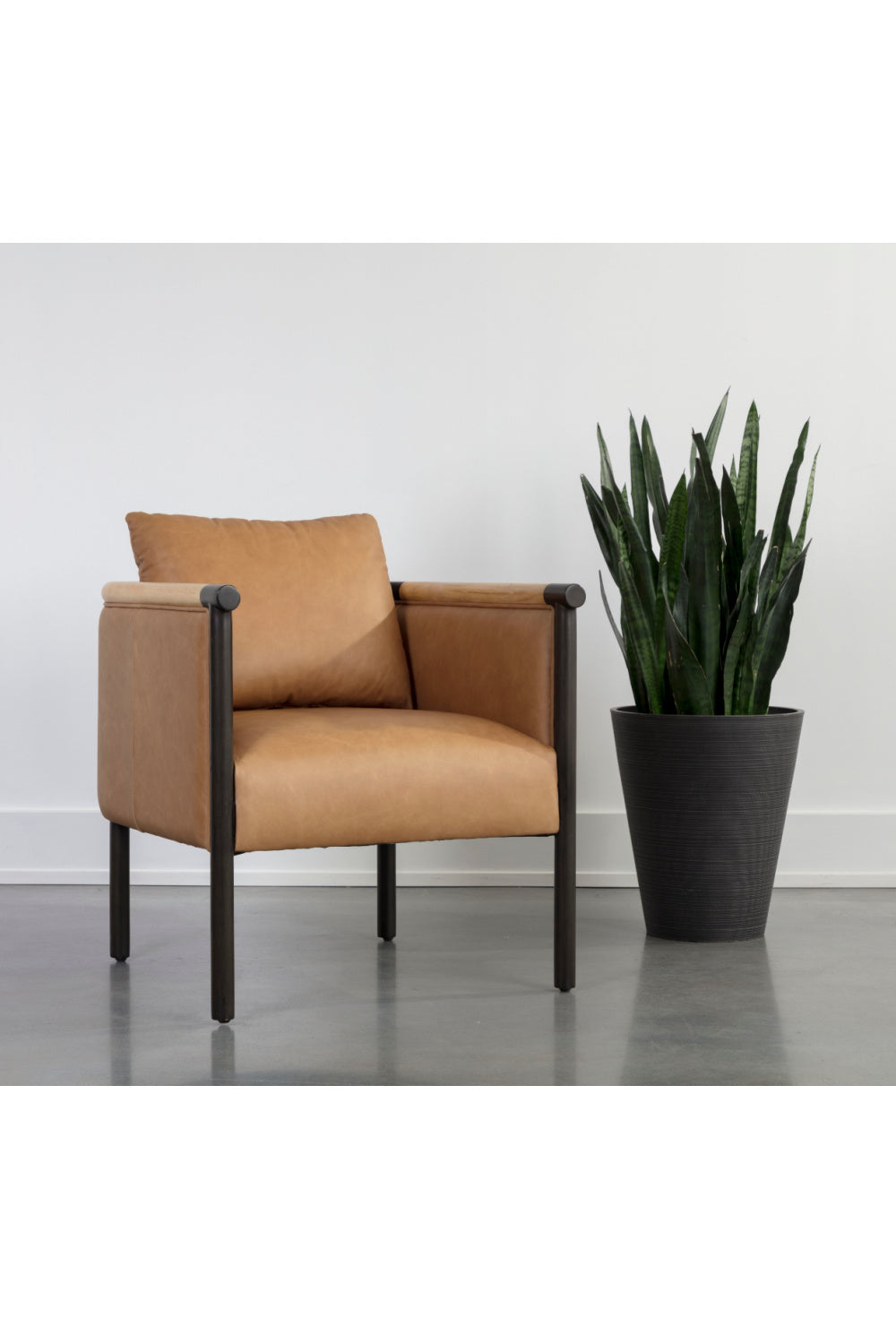 Modern European furniture - Curved Wood Frame Lounge Chair - www.oroa.com | Oroa.com