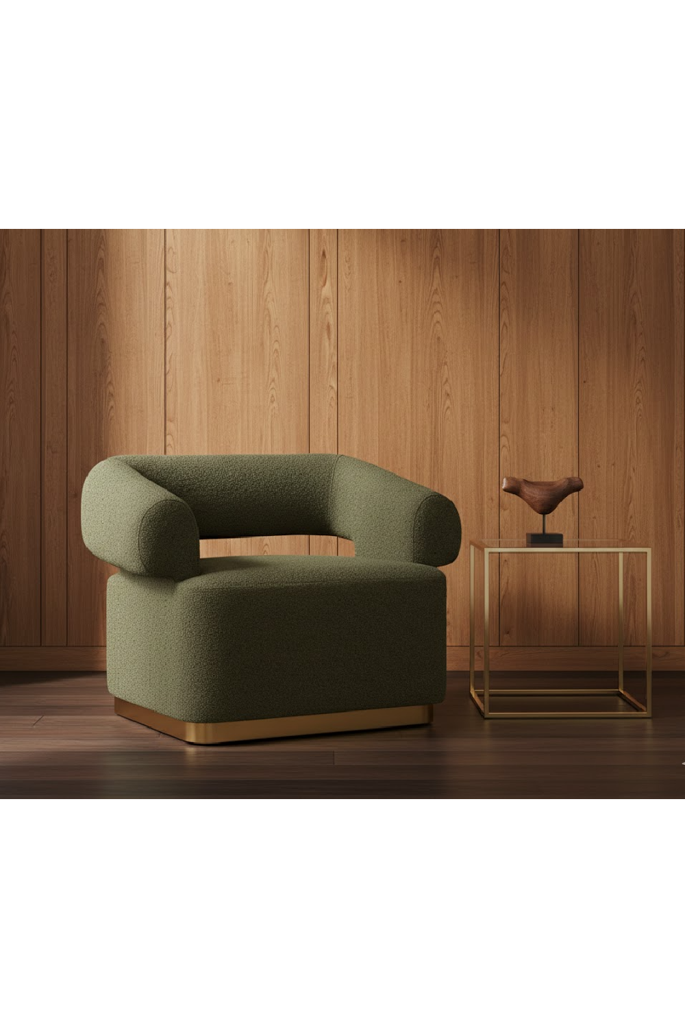 Modern European furniture - Green Swivel Lounge Chair - www.oroa.com | Oroa.com
