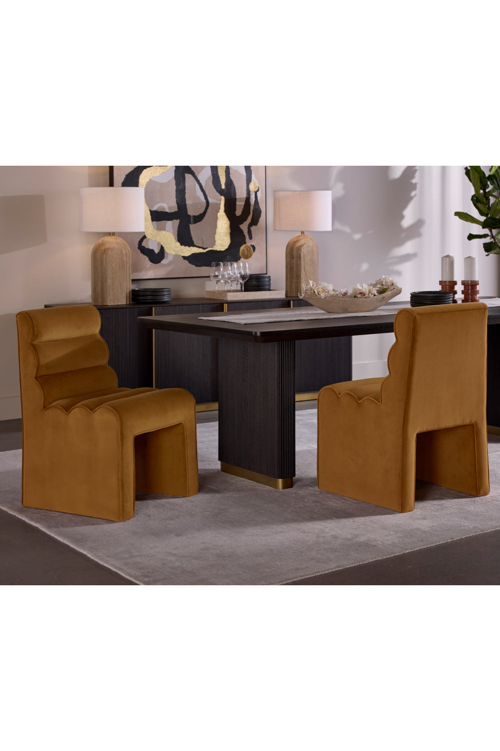 Modern European furniture - Arched Beige Travertine Table Lamp - www.oroa.com | Oroa.com