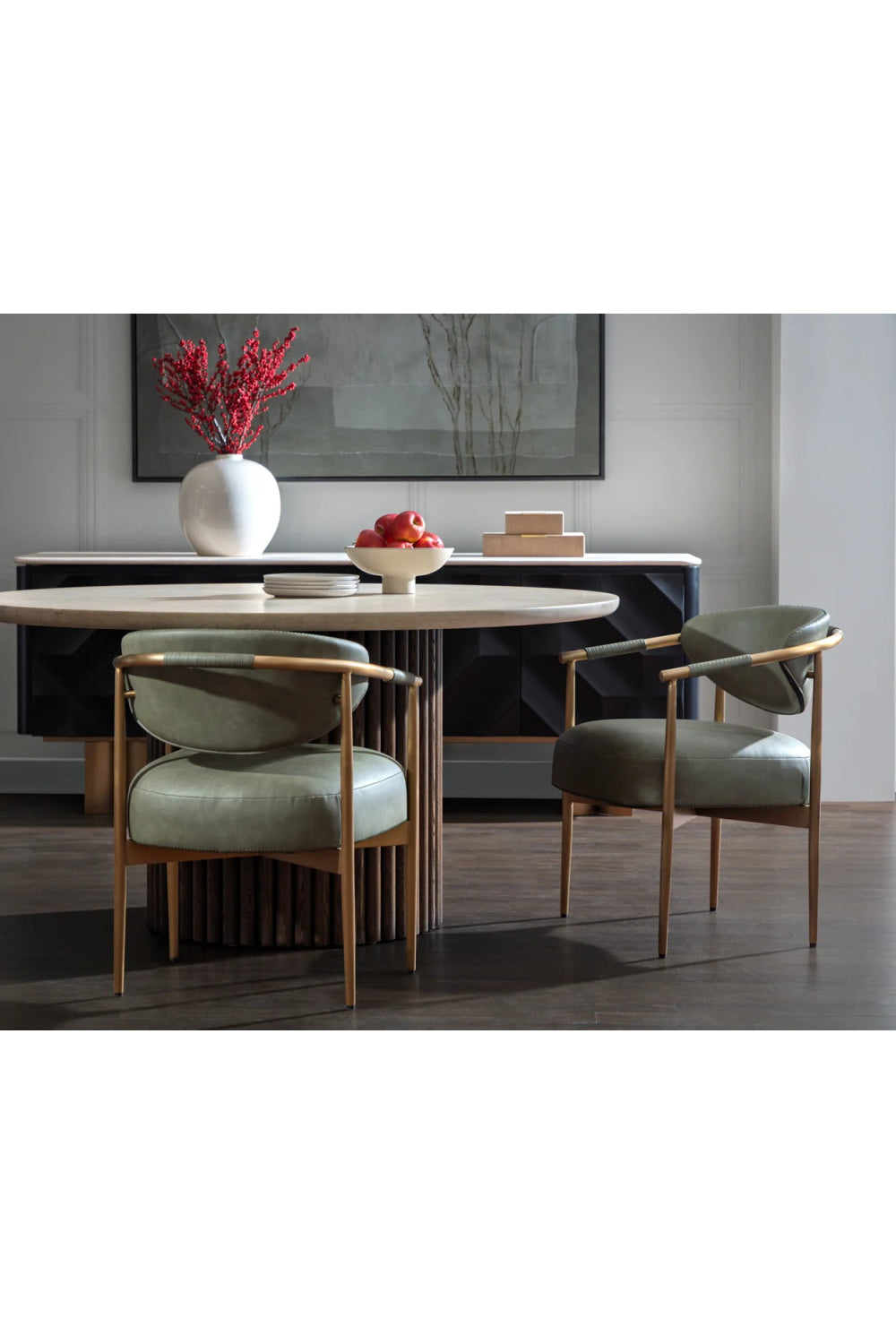 Modern European furniture - Faceted Black 4-Door Sideboard - www.oroa.com | Oroa.com