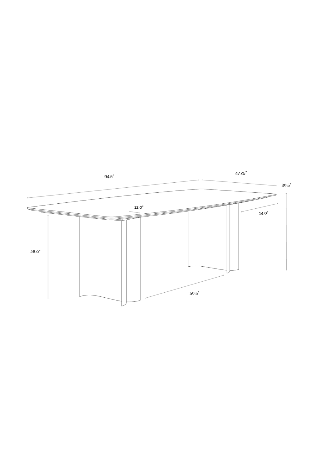 Cream Marble Dining Table | Oroa.com