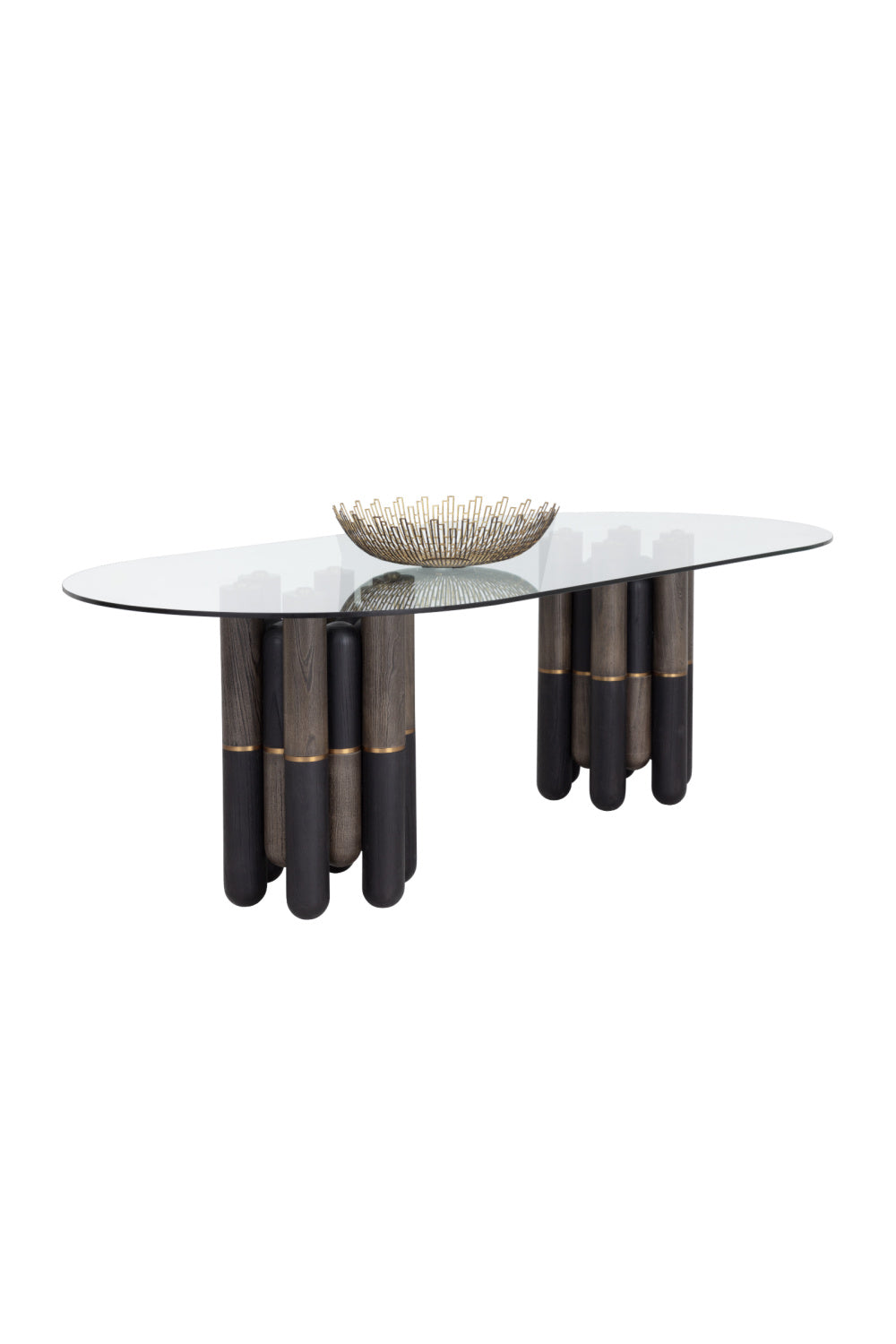 Modern European furniture - Glass Oval Dining Table - www.oroa.com | Oroa.com