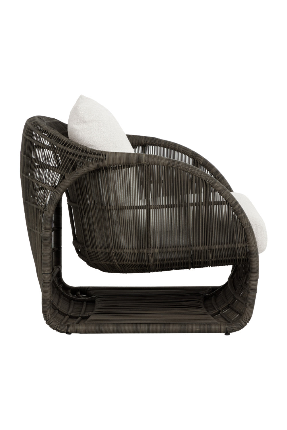 Modern European furniture - Cream Padded Indoor/Outdoor Lounge Chair - www.oroa.com | Oroa.com