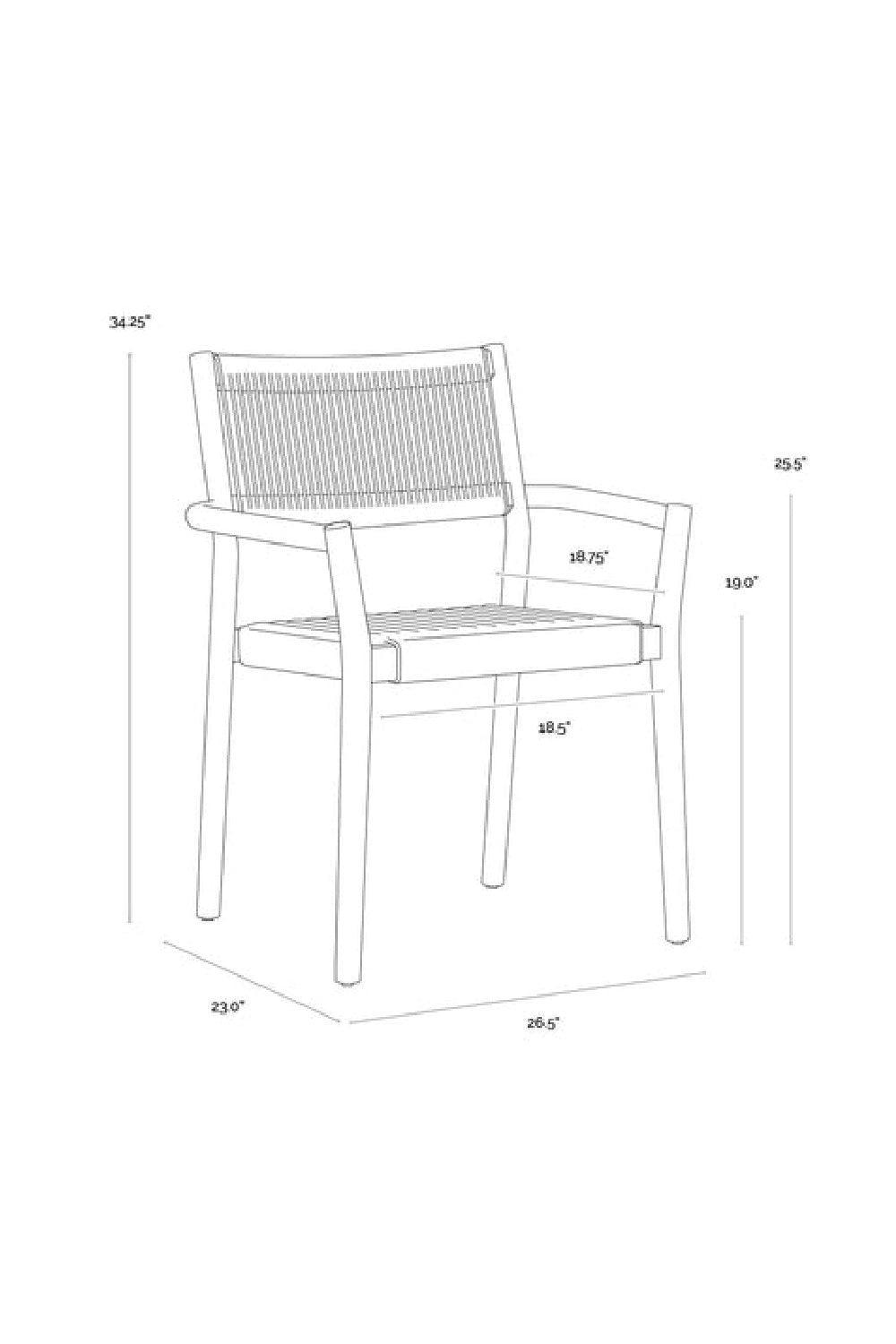 Modern European furniture - Stackable Outdoor Dining Armchairs (2) - www.oroa.com | Oroa.com