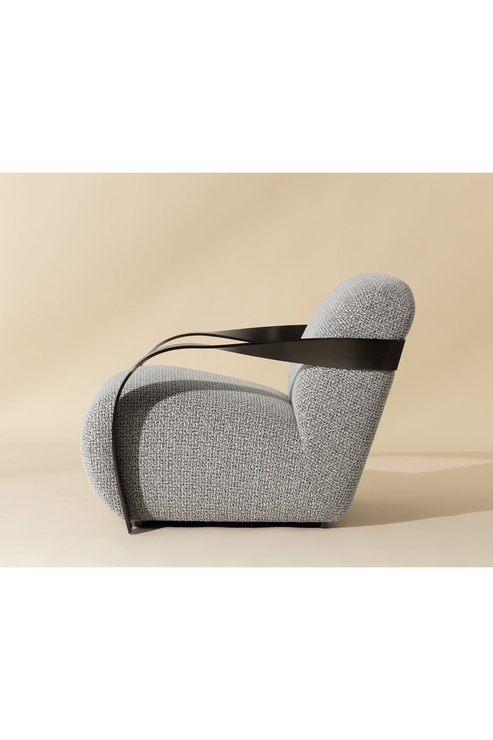 Modern European furniture - Twisted Brass Arm Lounge Chair - www.oroa.com | Oroa.com