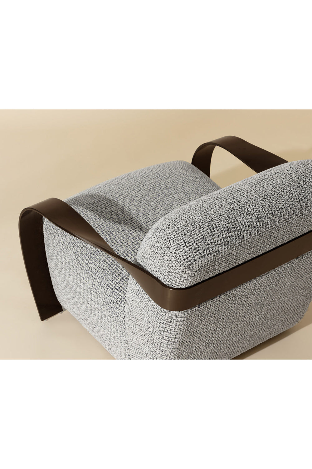 Modern European furniture - Twisted Brass Arm Lounge Chair - www.oroa.com | Oroa.com