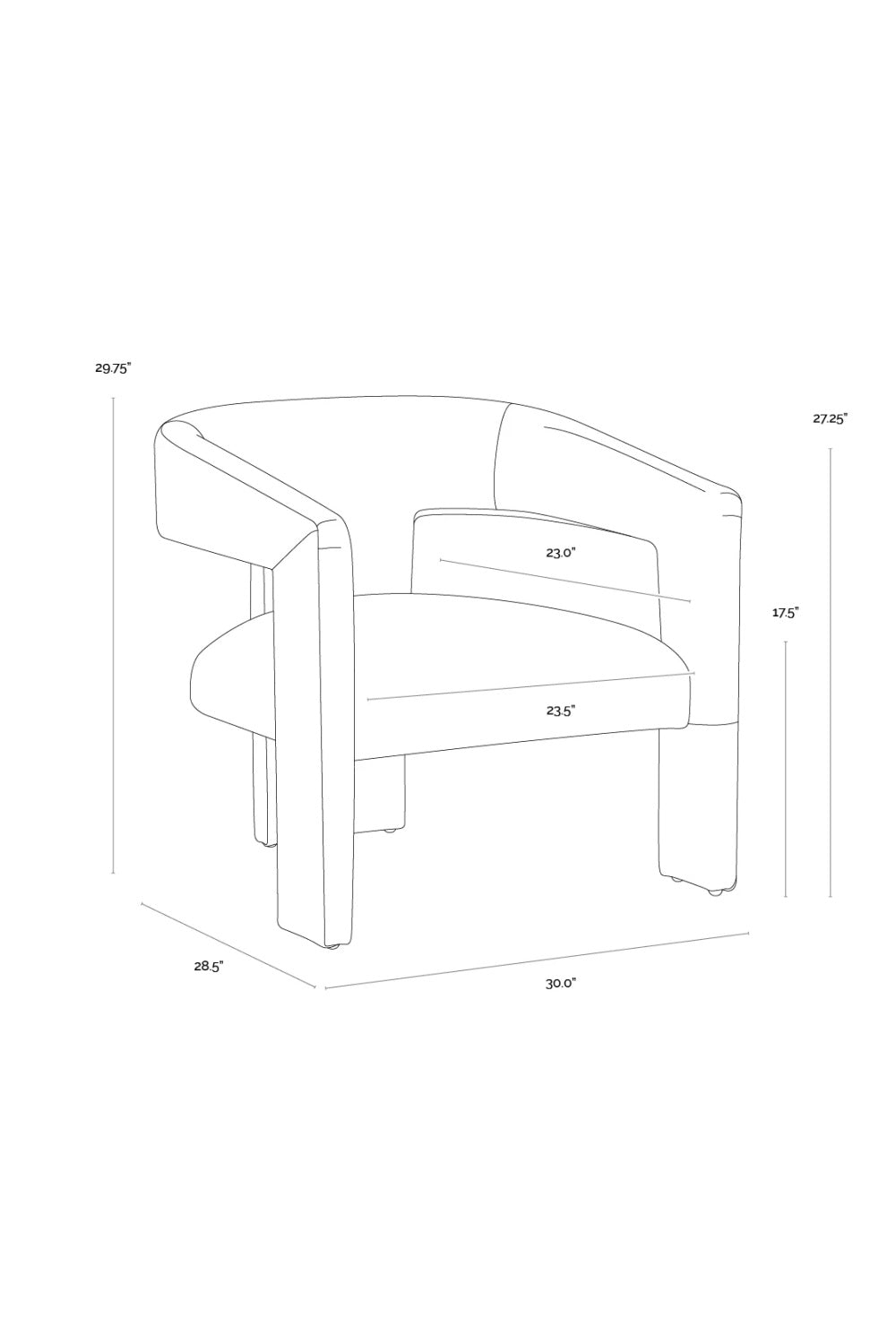 Modern European furniture - Brown Leather Sculptural Lounge Chair - www.oroa.com | Oroa.com