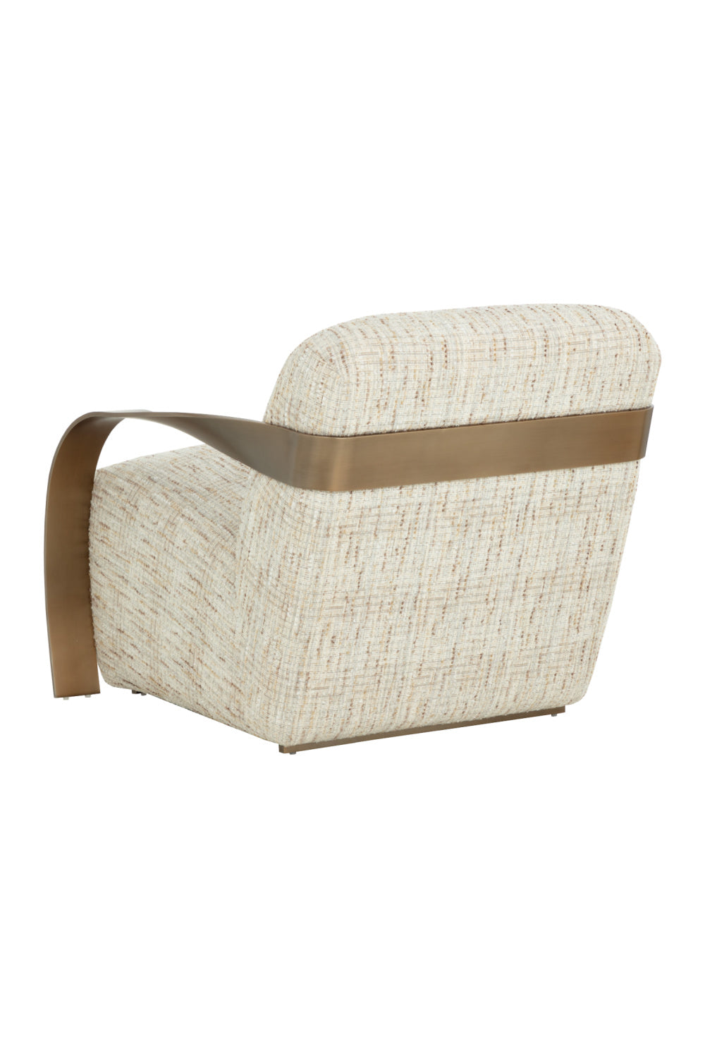 Modern European furniture - Twisted Brass Arm Lounge Chair - www.oroa.com | Oroa.com