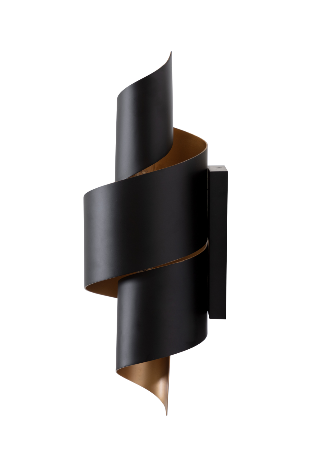 Modern European furniture - Black Metal Twisted Wall Lamp - www.oroa.com | Oroa.com