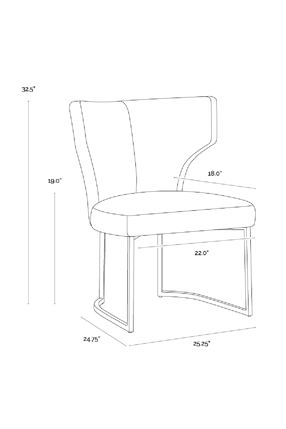 Modern European furniture - Green Wingback Dining Chair - www.oroa.com | Oroa.com