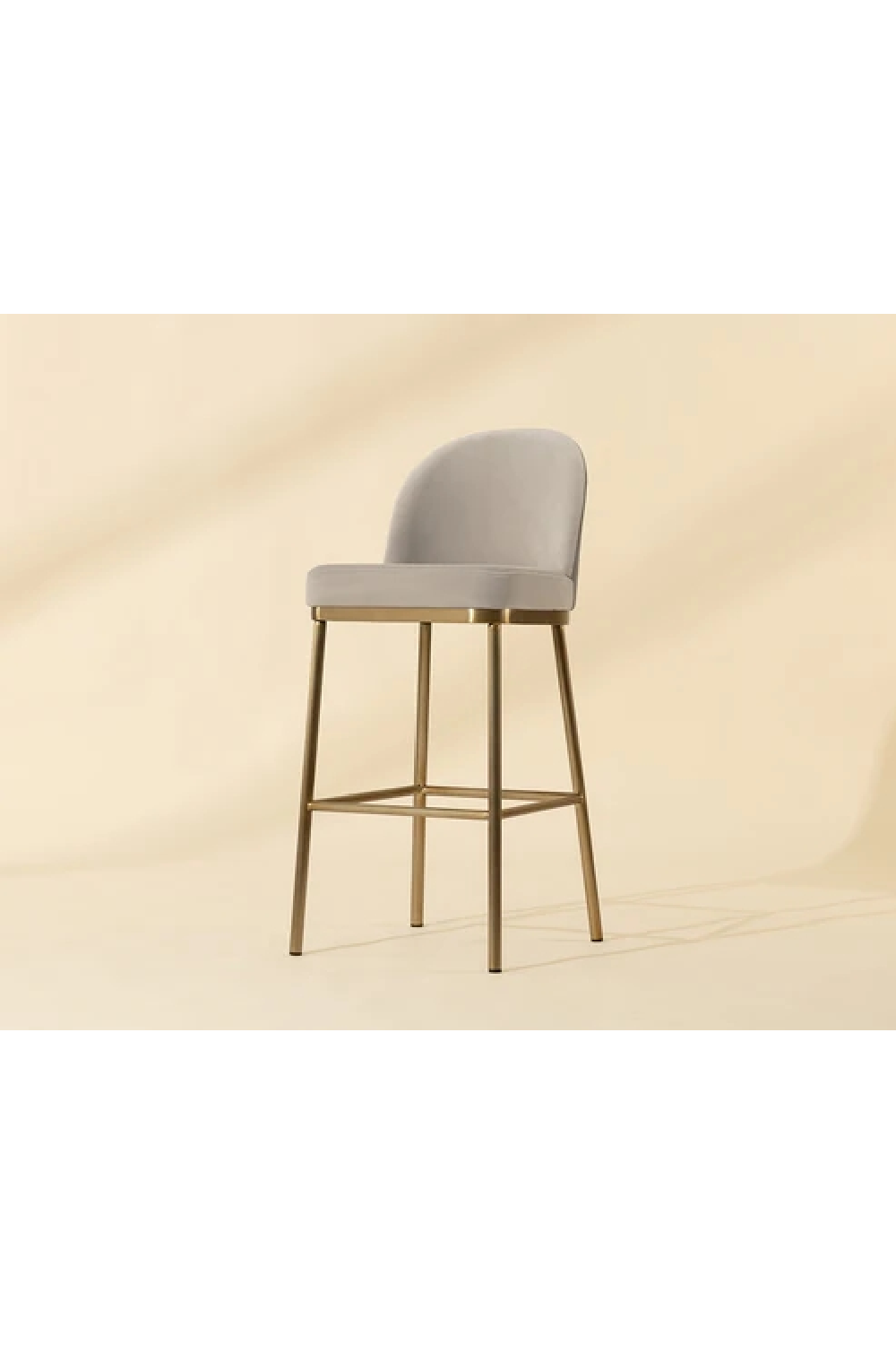 Modern European furniture - Taupe Modern Bar Stool - www.oroa.com | Oroa.com