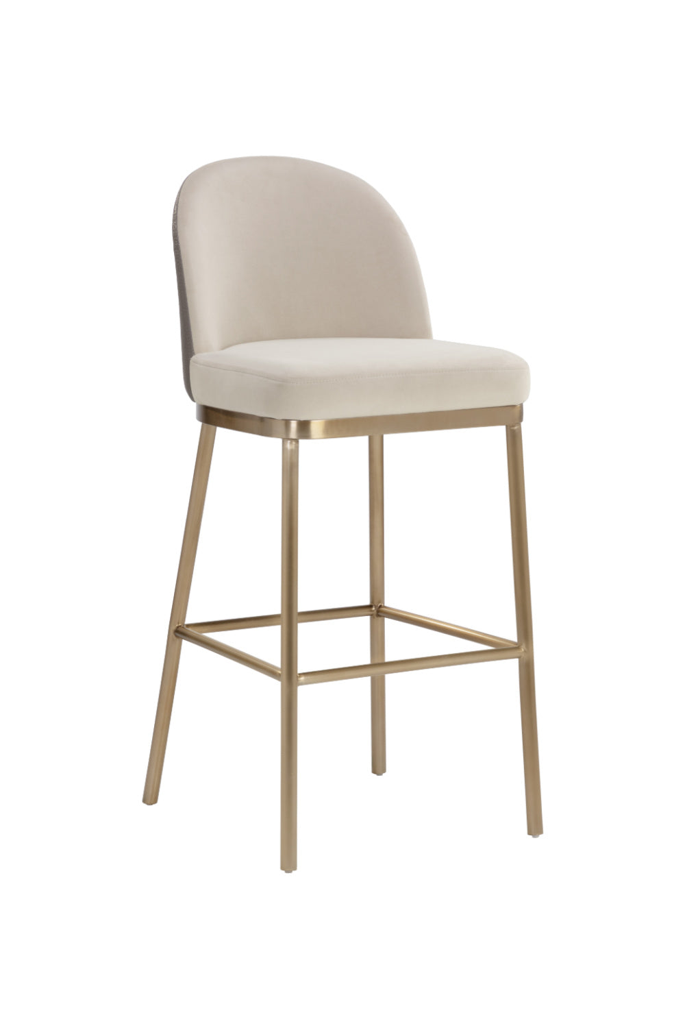 Modern European furniture - Taupe Modern Bar Stool - www.oroa.com | Oroa.com